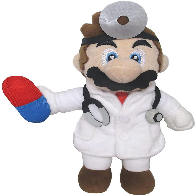 Super Mario Dr. Mario World 10 Inch Plush  Doctor Mario Image