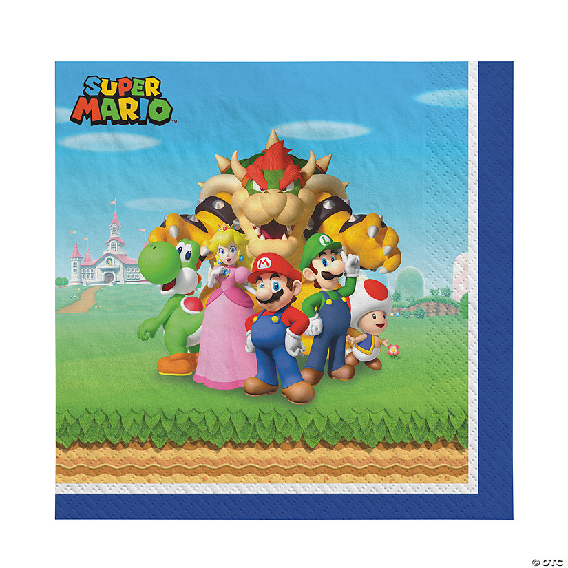 Super Mario&#8482; Luncheon Napkins - 16 Ct. Image