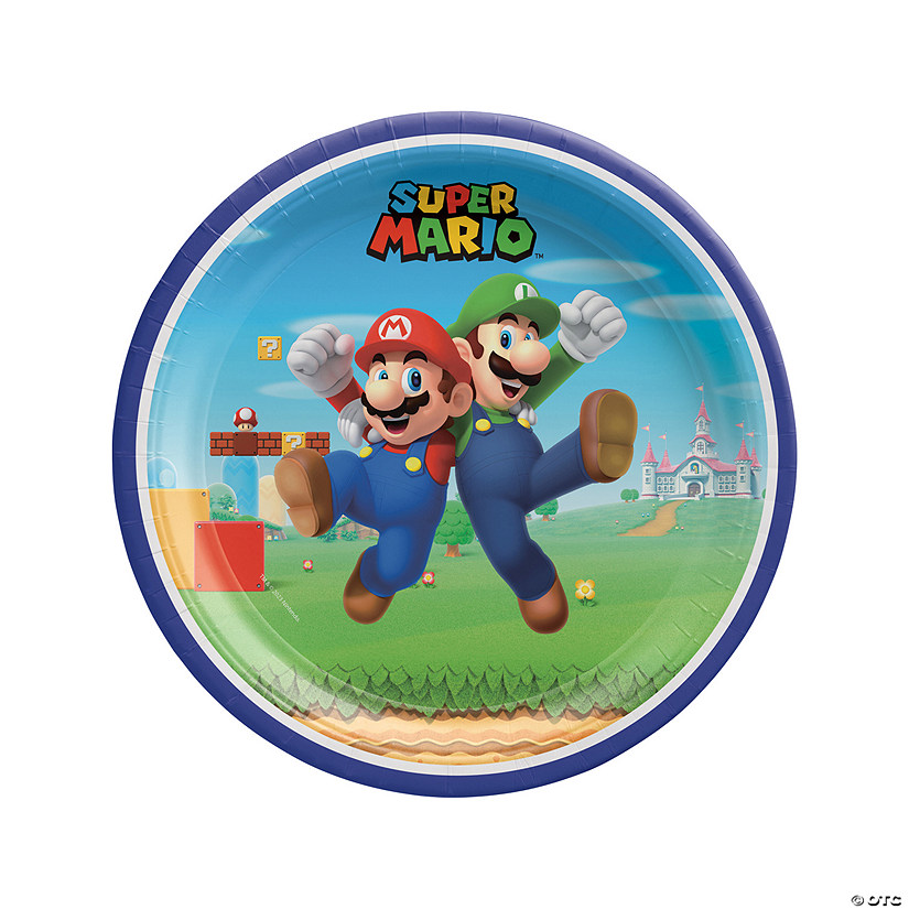 Super Mario&#8482; Paper Dinner Plates - 8 Ct. Image