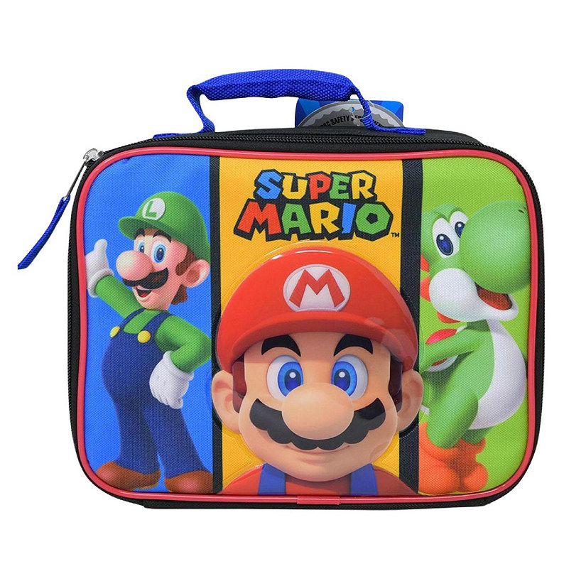 Super Mario Rectangle Lunch Bag  9.5 x 3.5 x 8 Inches Image