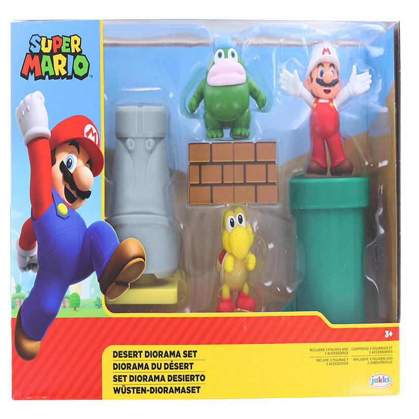 Super Mario World of Nintendo 2.5 Inch Figure Desert Plains Diorama Set Image