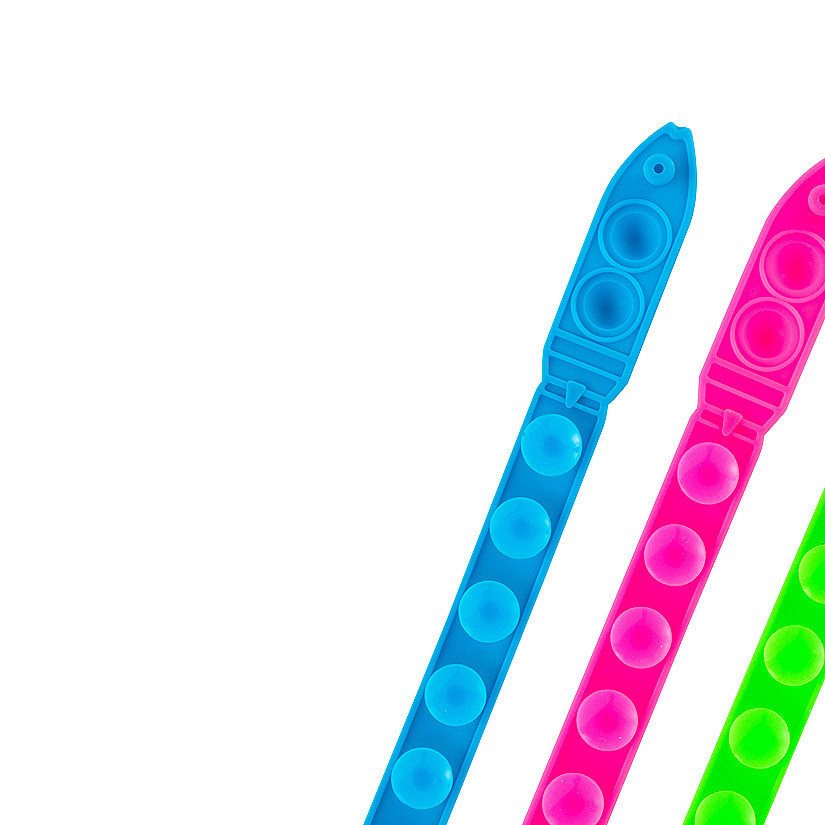 Super Sensory Slap Pop! Bracelets - 12 Pc. Image