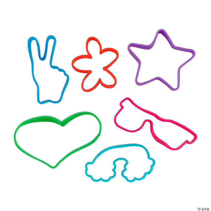 Super-Sized 90s Fun Bands - 6 Pc. Image