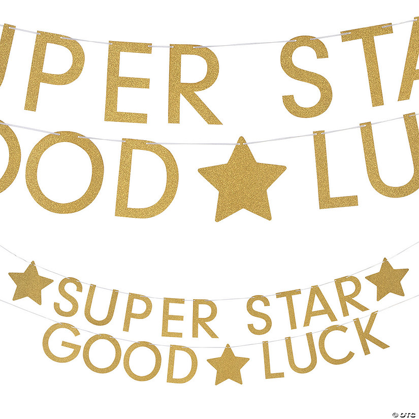 Super Star Good Luck Banner &#8211; 2 Pc. Image