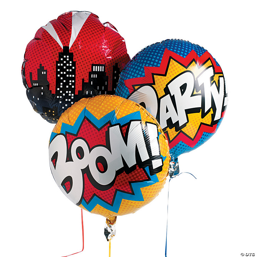 Superhero 18" Mylar Balloon Set - 3 Pc. Image