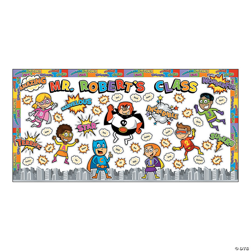 Superhero Bulletin Board - 201 Pc. Image