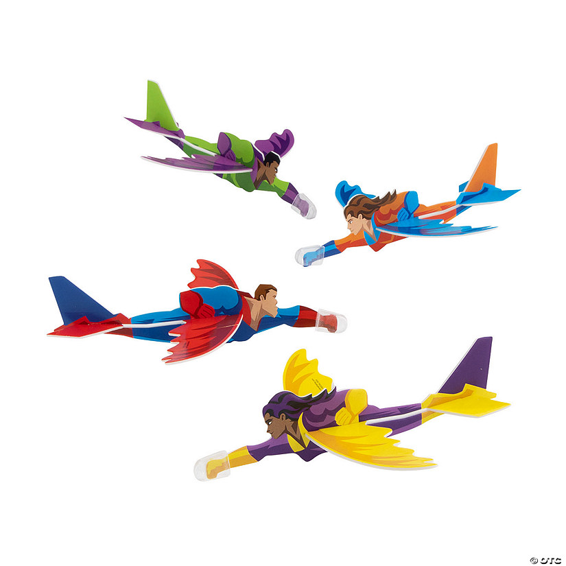 Superhero Gliders - 24 Pc. Image