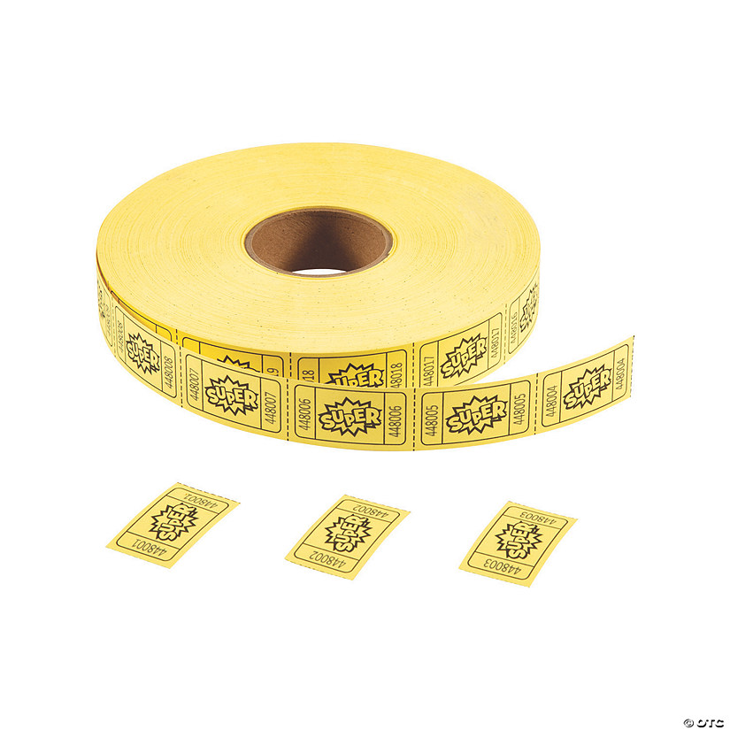 Superhero Incentive Roll Tickets Image