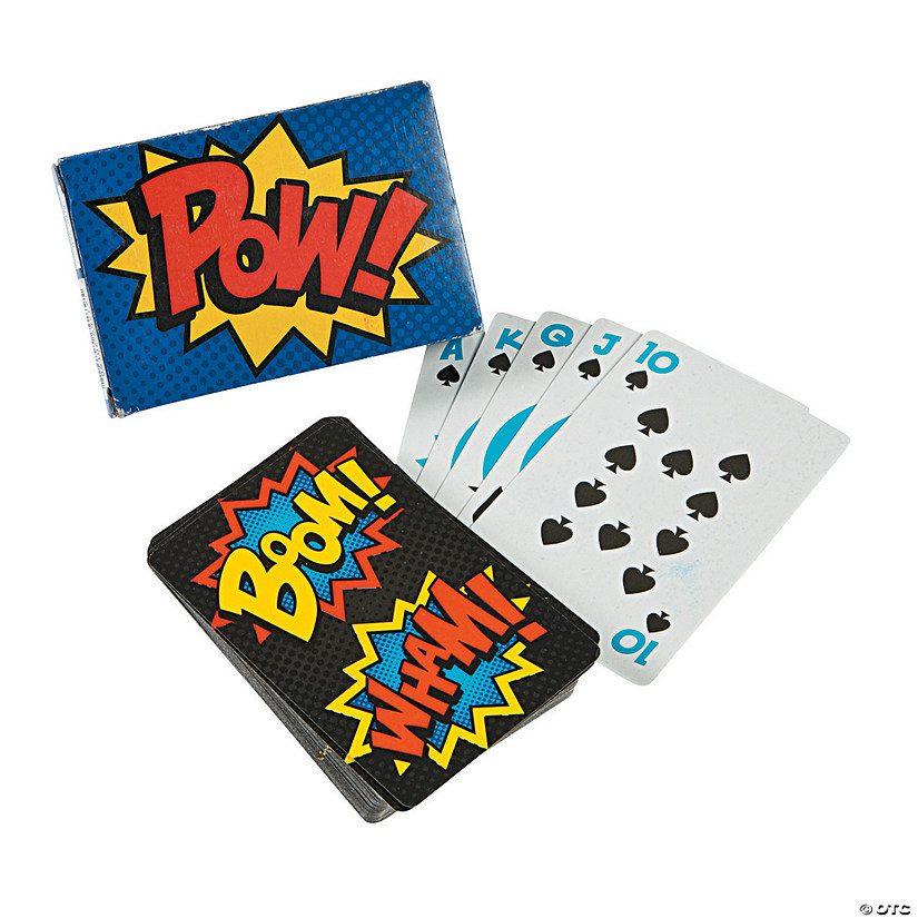 Superhero Playing Cards - 12 Pc. Image