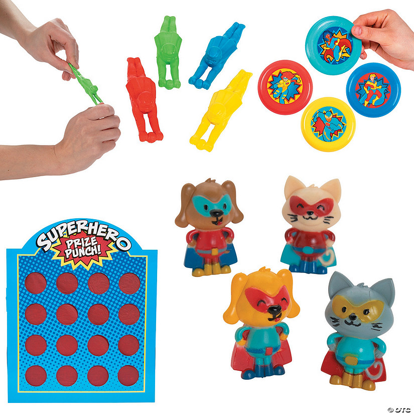 Superhero Prize Punch Game with Prizes 109c. Oriental Trading