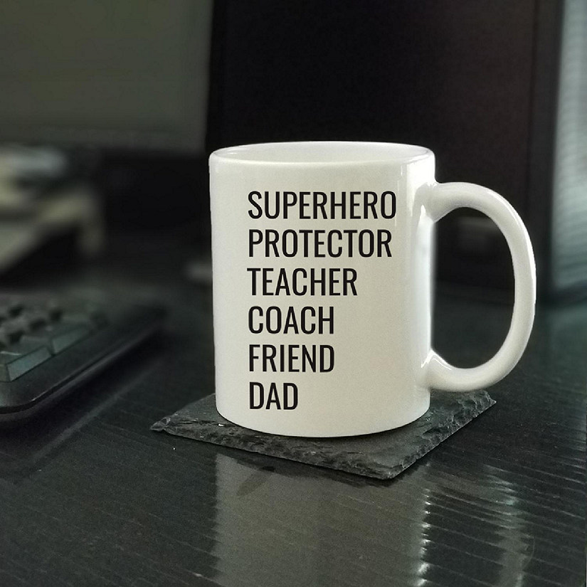 Superhero Protector Dad Ceramic Mug Image