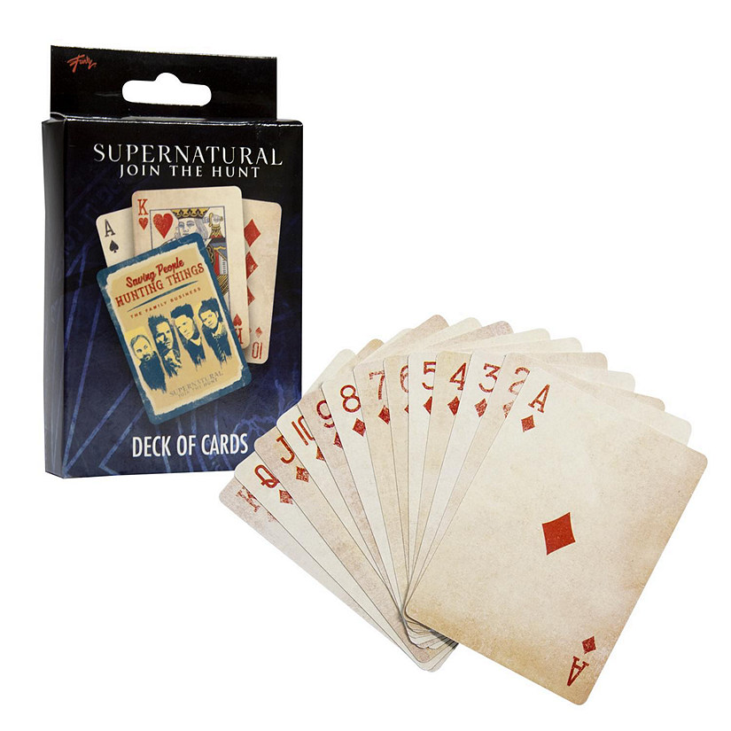 Supernatural Collectibles  Supernatural Playing Cards  TV Series Merchandise Image