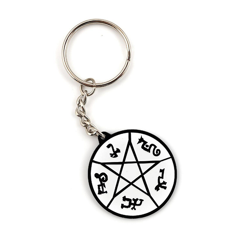 Supernatural Devil's Trap Soft Enamel/Metal Key Chain Image