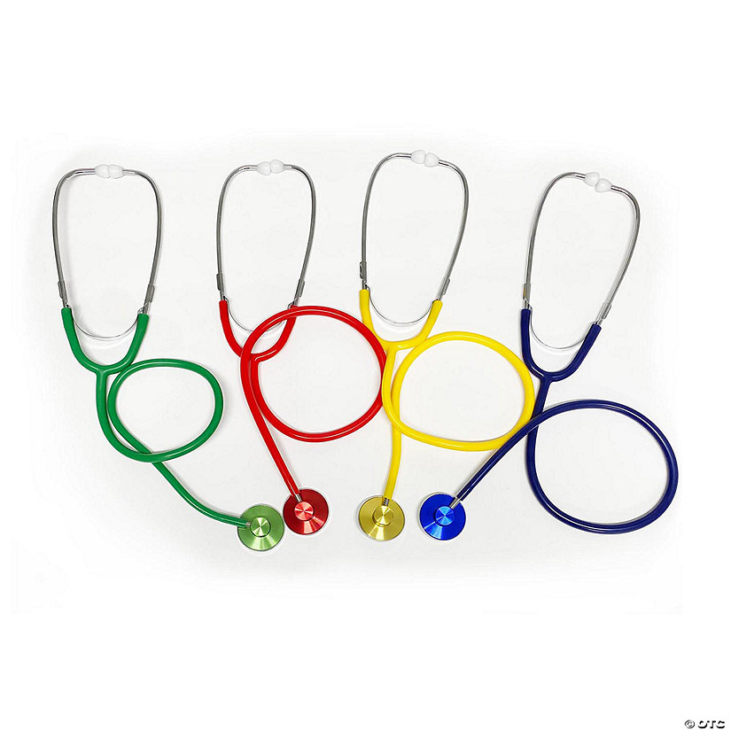 Supertek Stethoscopes, Assorted Colors, Pack of 4 Oriental Trading