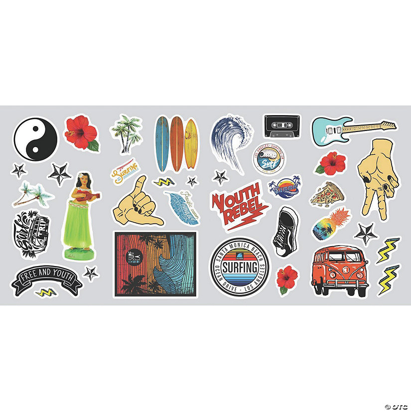 Surfs Up Peel And Stick Wall Decals Image