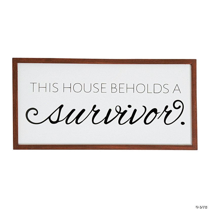 Survivor Awareness Wooden Sign Image