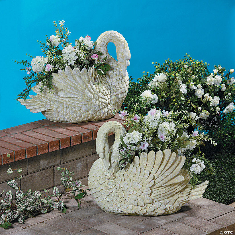 Swan Planters (Pair) Discontinued