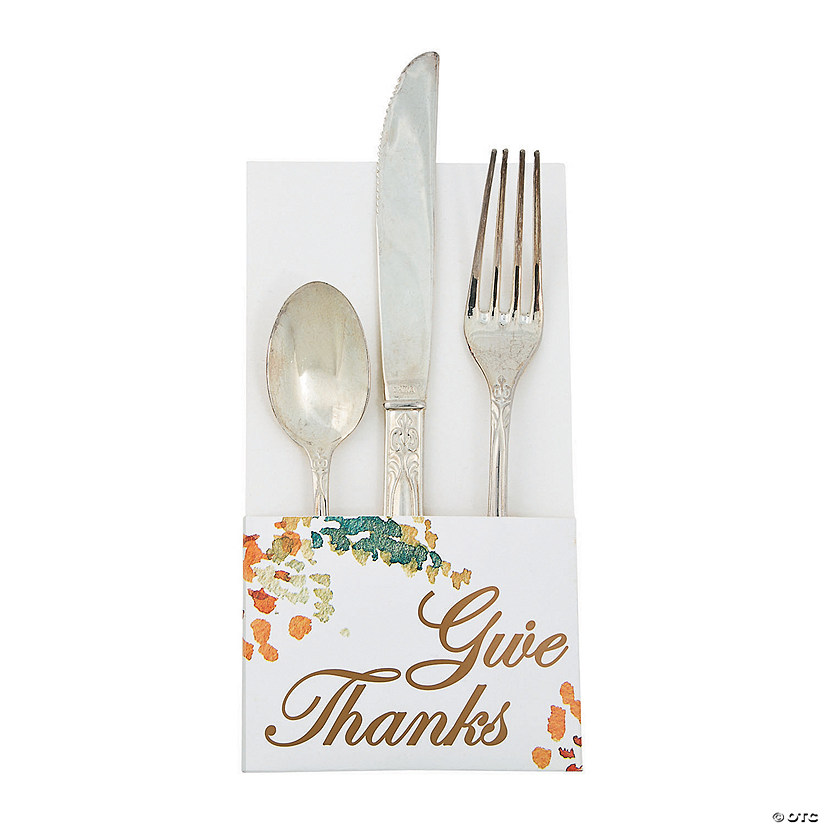 Sweet Fall Silverware Holders 12 Pc. Oriental Trading