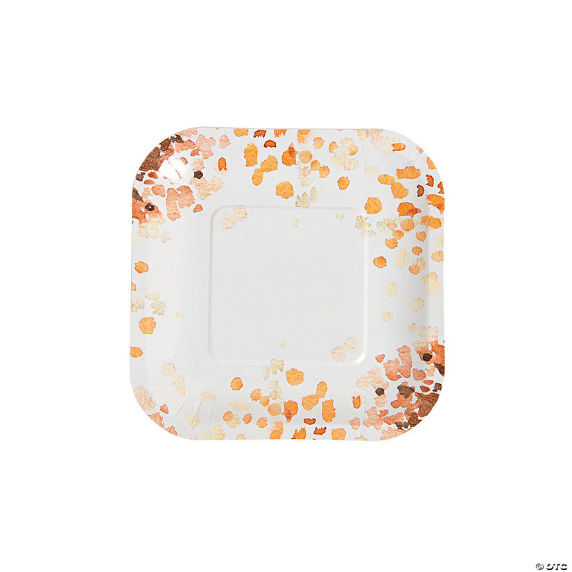 Sweet Fall Square Paper Dessert Plates - 8 Ct. Image