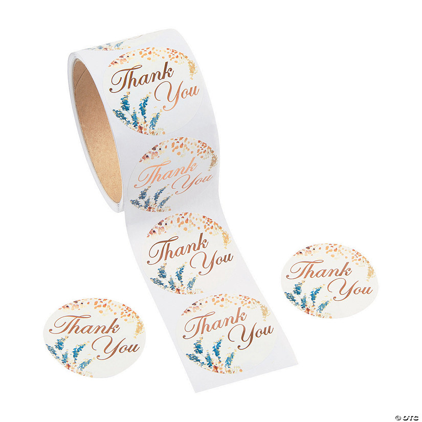 Sweet Fall Thank You Stickers Image