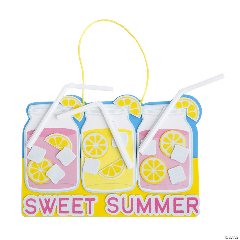 Sweet Summer Lemonade Sign Craft Kit &#8211; Makes 12 Image