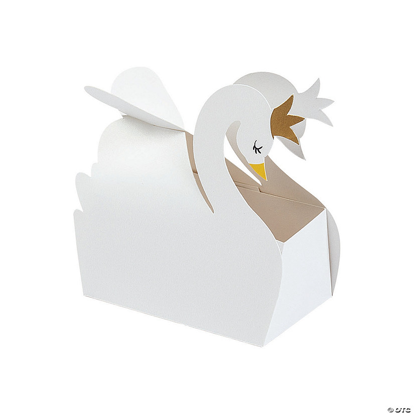 Sweet Swan Favor Boxes - 12 Pc. Image