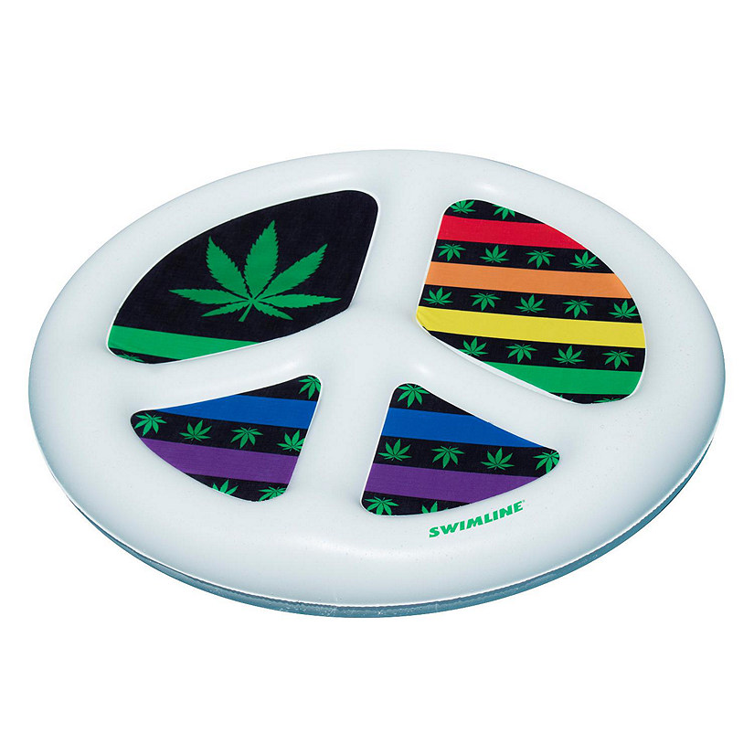 Swimline - Peace Mon' Island 66" Inflatable Pool Float Image