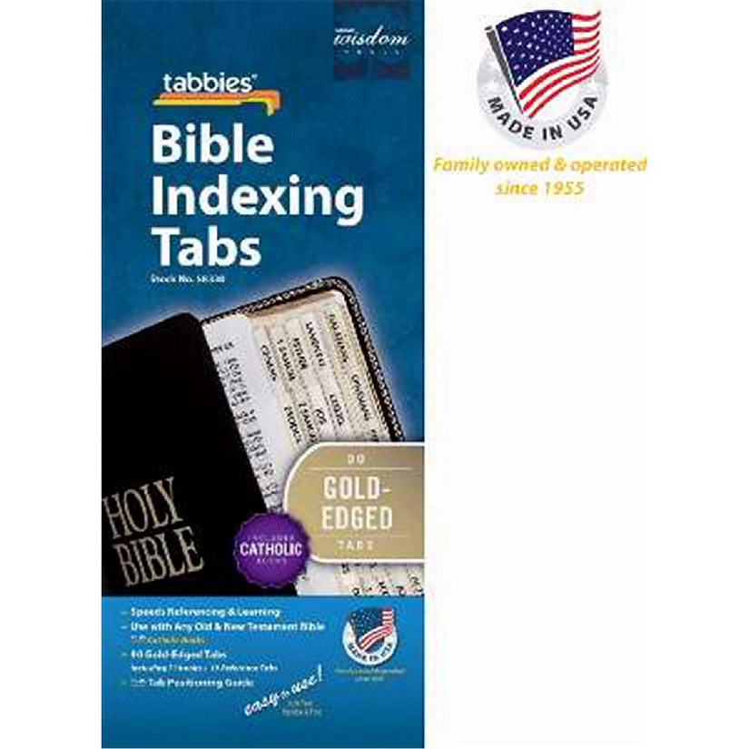 Tabbies 058330 Bible Tab-Standard-O & N Testament with Catholic Books-Gold Image