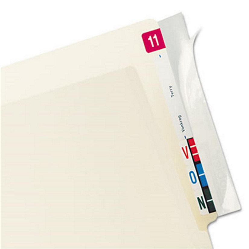 Tabbies 68386 Protector  End Tab Folder  8x2  Clear  100/PK Image