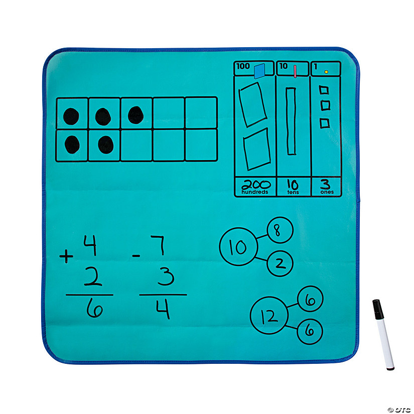 Tabletop Math Mats &#8211; 6 Pc.  Image