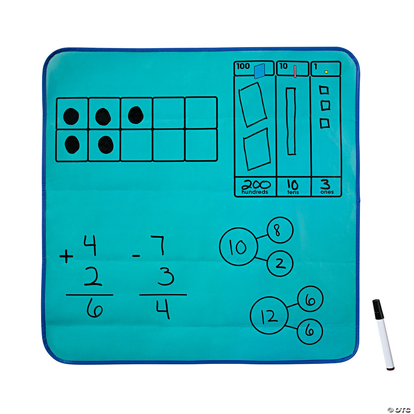 Tabletop Math Mats – 6 Pc. - Discontinued