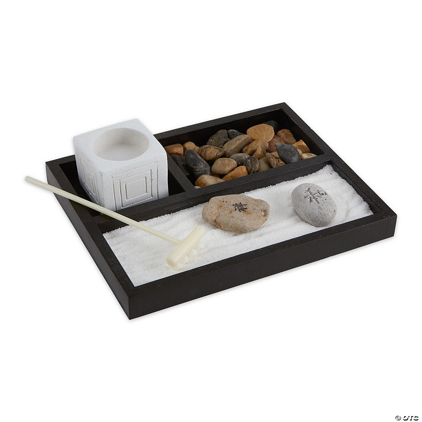 Tabletop Zen Garden Kit 7X6.25X2.25" Image