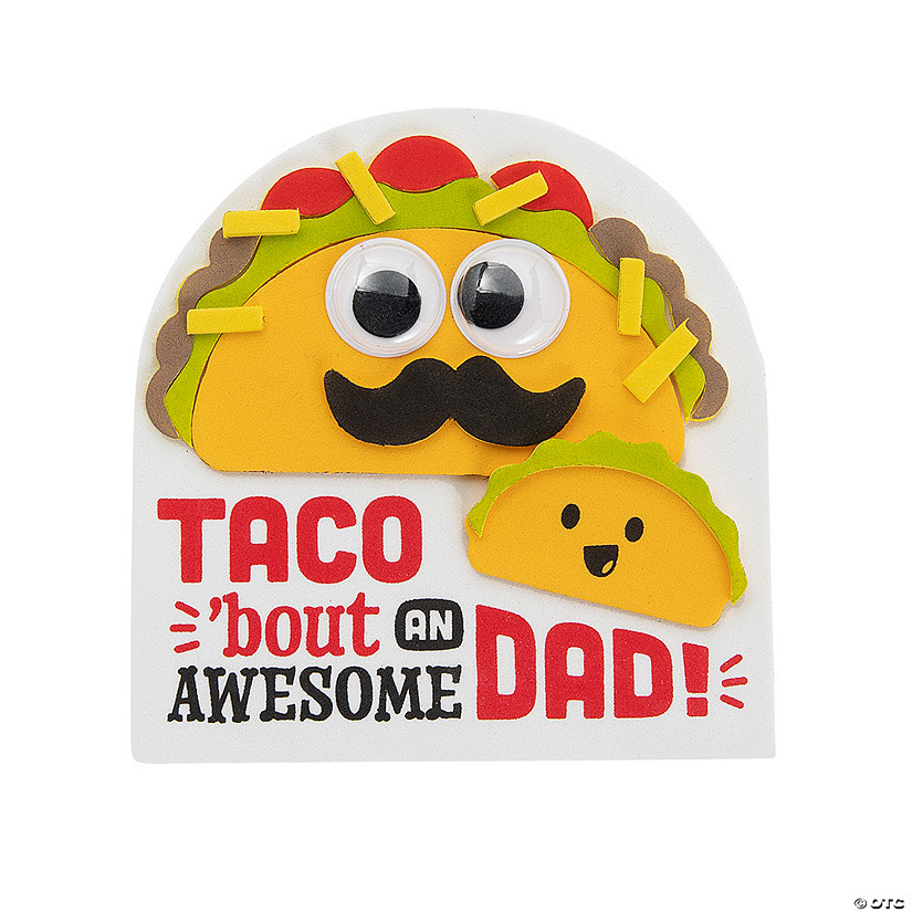 Taco Bout an Awesome Dad Magnet Craft Kit - Makes 12 Image