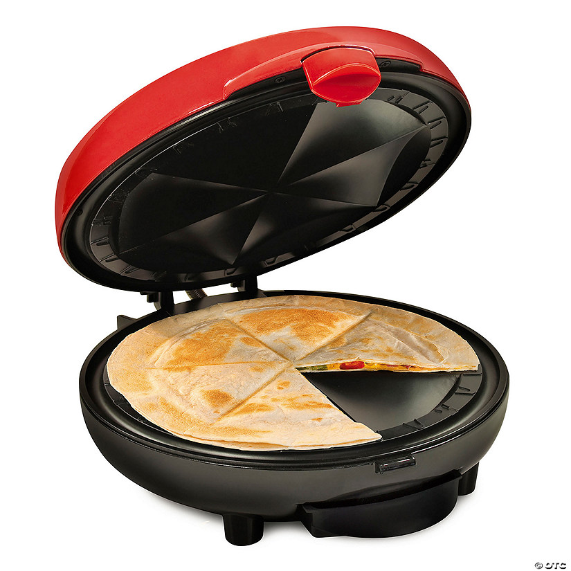 Taco Tuesday 6-Wedge Electric Quesadilla Maker with Extra Stuffing Latch Image