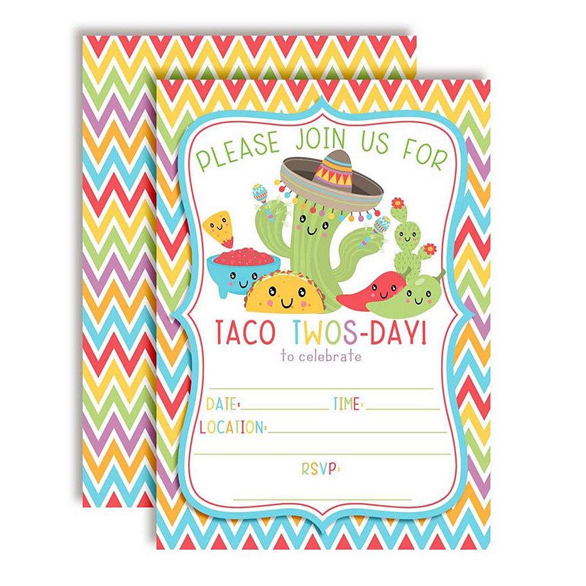 Taco twosday Invitations 40pc. by AmandaCreation Image