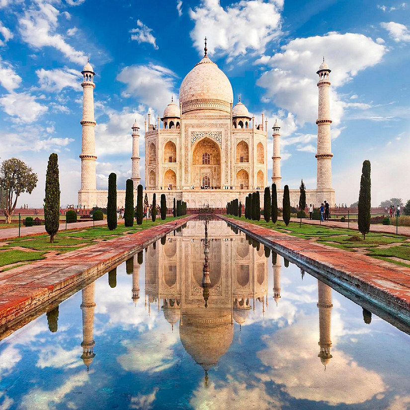 Taj Mahal At Sunrise India Puzzle For Adults And Kids  500 Piece Jigsaw Puzzle Image
