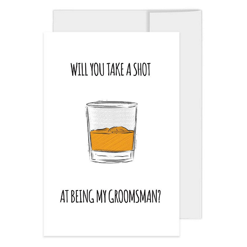 Take A Shot Groomsman 4x6IN 16PC Image