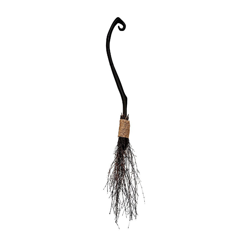 Take Apart 48 Inch Plastic Witch Broom Costume Accessory Image