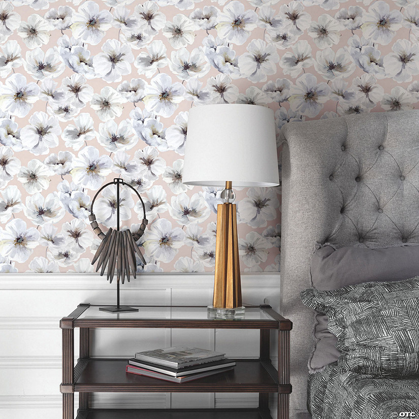 Tamara Day Hawthorn Blossom Peel & Stick Wallpaper Pink By RoomMates Image