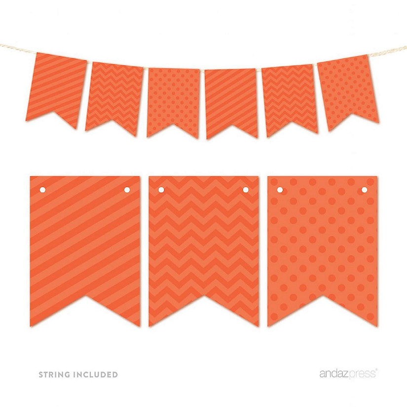 Tangerine Orange Bunting 9ft Image