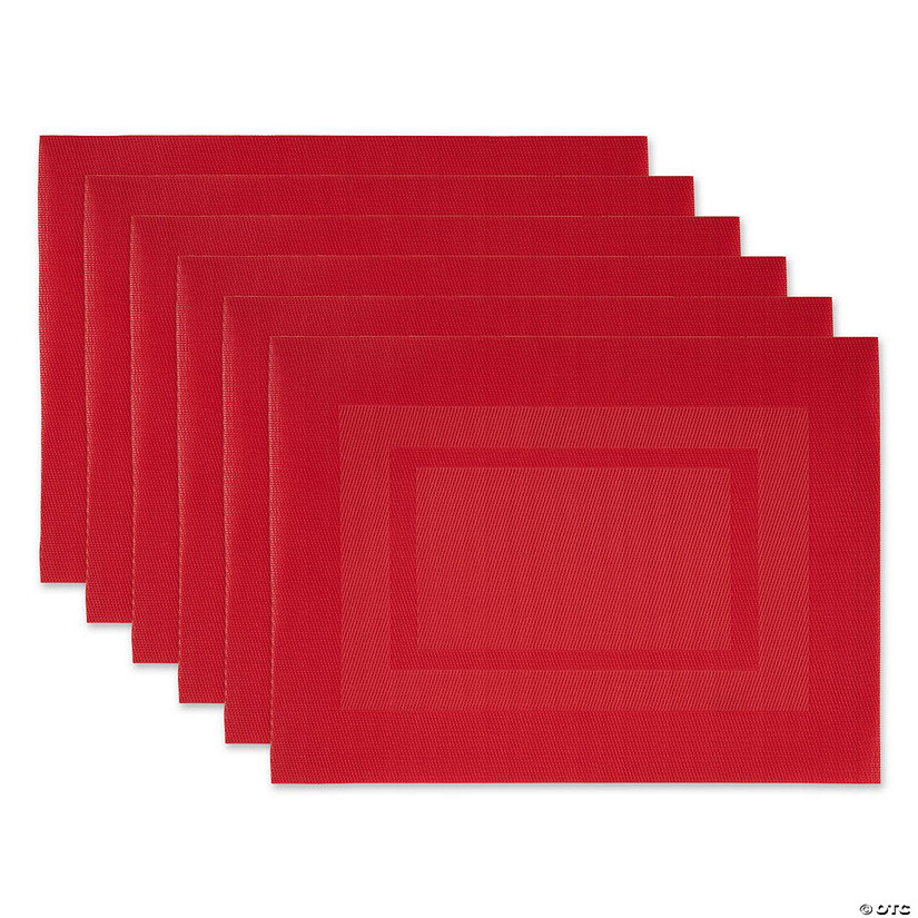 Tango Red Pvc Doubleframe Placemat (Set Of 6) Image