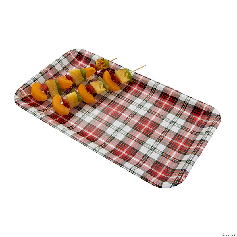 Tartan Plaid Serving Trays - 3 Pc. Image
