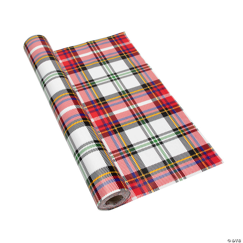 Tartan Plaid Table Roll Oriental Trading