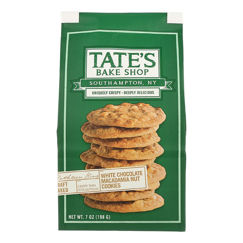 Tate's Bake Shop White Chocolate Macadamia Nut Cookies 7 oz Pack of 12