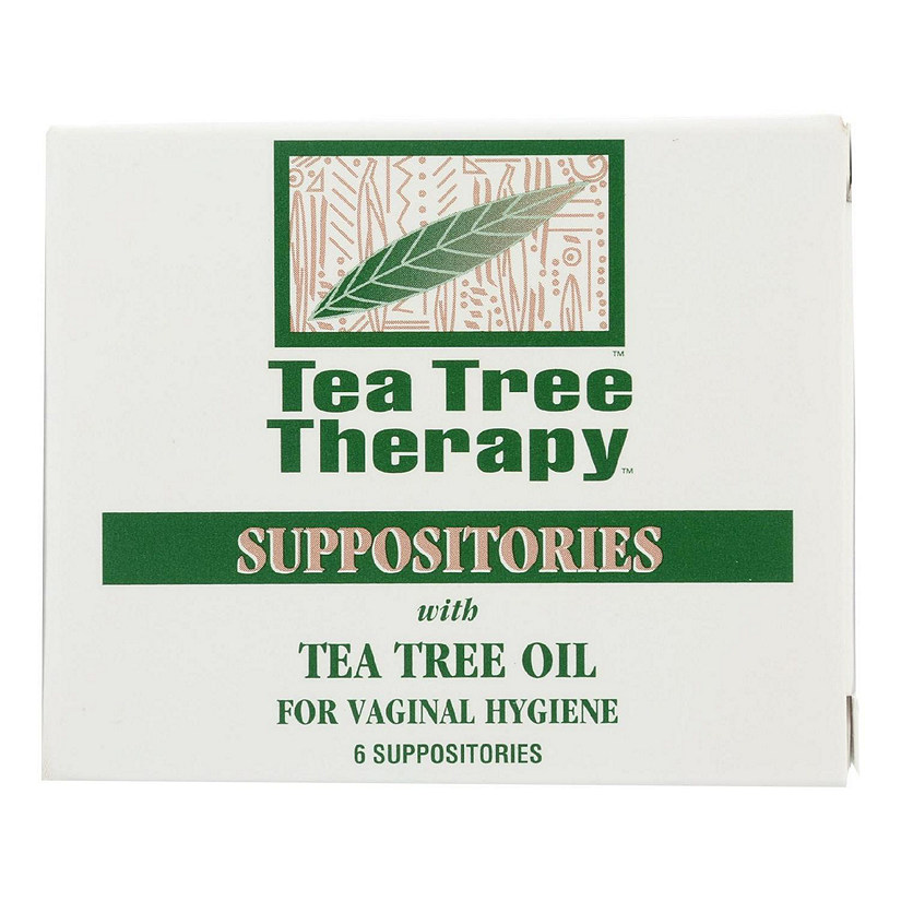 Tea Tree Therapy Vaginal Suppositories with Tea Tree Oil - 6 Suppositories Image