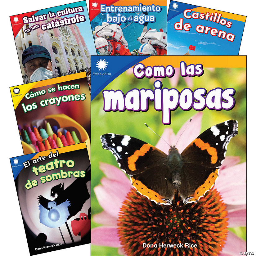 Teacher Created Materials Smithsonian Informational Text: Fun in Action Spanish Grades K-1: 6-Book Set Image