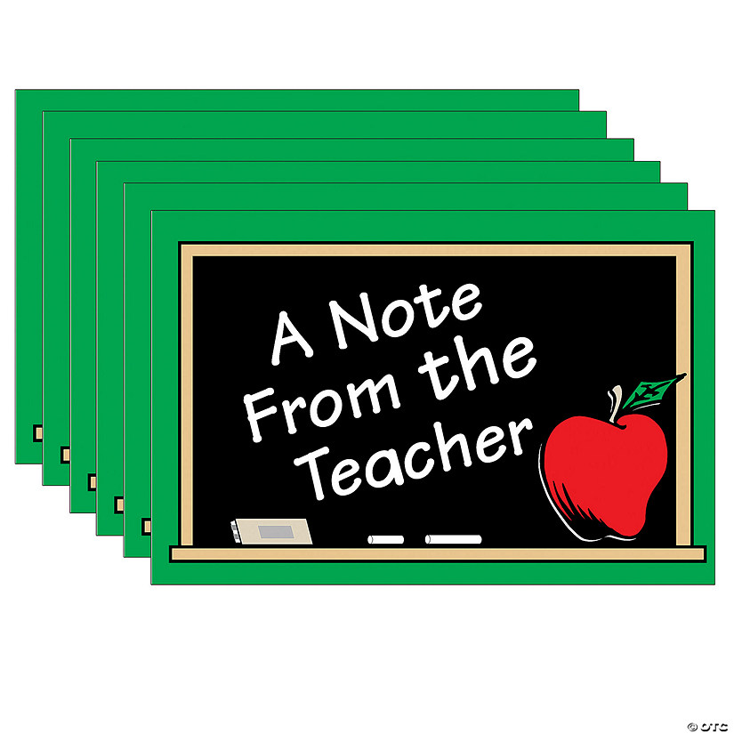 Teacher Created Resources A Note from the Teacher Postcards, 30 Per Pack, 6 Packs Image