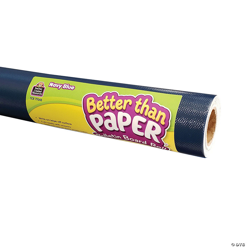 Teacher Created Resources Better Than Paper&#174; Bulletin Board Roll, 4' x 12', Navy Blue, Pack of 4 Image
