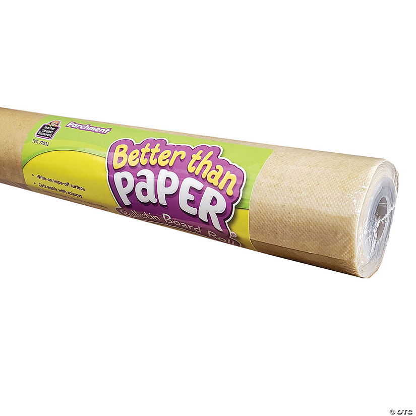 Teacher Created Resources Better Than Paper&#174; Bulletin Board Roll, 4' x 12', Parchment, Pack of 4 Image