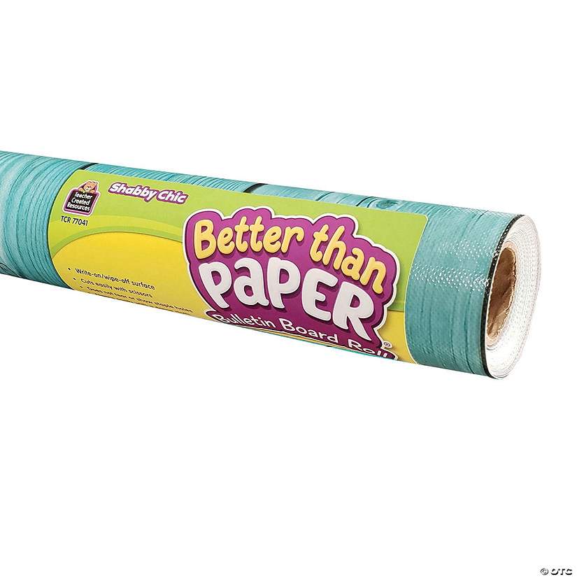 Teacher Created Resources Better Than Paper&#174; Bulletin Board Roll, 4' x 12', Shabby Chic, Pack of 4 Image